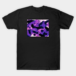 Genderfluid Pride Abstract Textural Layered Paint T-Shirt